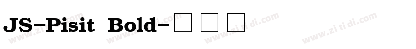 JS-Pisit Bold字体转换